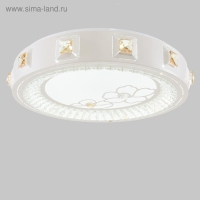 Люстра c ПДУ 661621 LED 90Вт 3 режима 3000-6000К диммер белый 50х50х9 см BayerLux