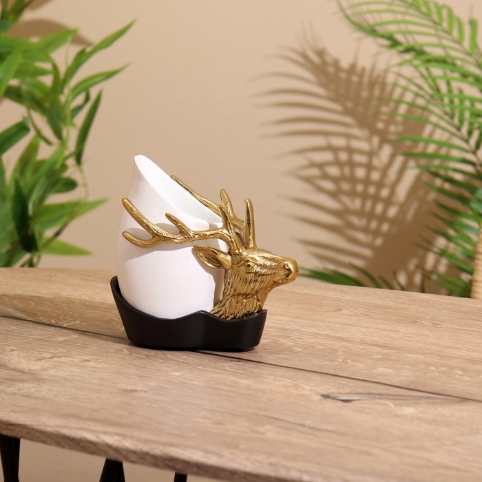 Ваза Ваза "Олень" алюминий 14х6,5х14 см