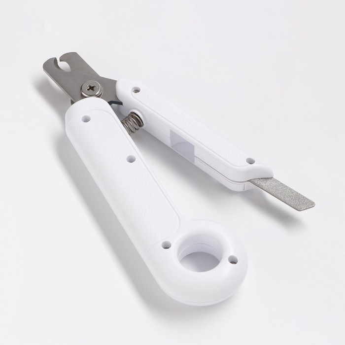 Умный когтерез для животных, с пилкой, LED фонарём, на батарейках Умный когтерез для животных, с пилкой, LED фонарём, на батарейках