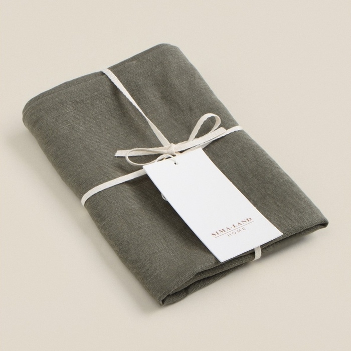 Декоративная наволочка SL Home Linen 40*40 см, цв. зеленый, 100%лён Декоративная наволочка SL Home Linen 40*40 см, цв. зеленый, 100%лён