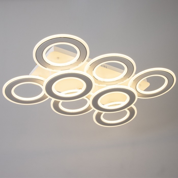 Люстра с ПДУ Люстра с ПДУ "Сонтана" LED 300Вт 3000-6000Вт белый 75х50х12см BayerLux