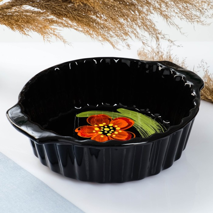 Емкость для запекания  Емкость для запекания "Волна круглая" 2л / 25х8,5см, божья коровка