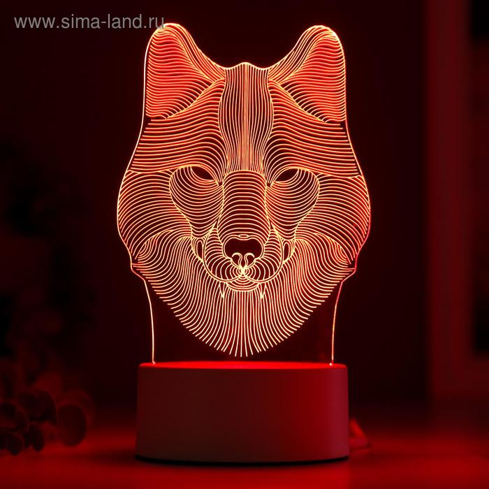 Светильник  Светильник "Волк" от сети 9,5x11,5x20 см