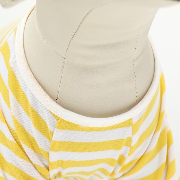 Футболка для животных, XS (ДС 21, ОГ 32 см), жёлтая Футболка для животных, XS (ДС 21, ОГ 32 см), жёлтая