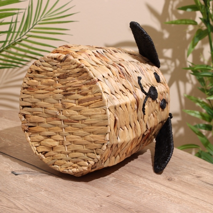 Корзина плетёная  Корзина плетёная "Собачка" 29х29х24 см