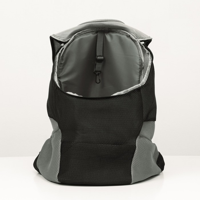 Рюкзак-переноска для кошек и собак, максимальный вес 22 кг, 41 х 24 х 55 см, чёрный Рюкзак-переноска для кошек и собак, максимальный вес 22 кг, 41 х 24 х 55 см, чёрный