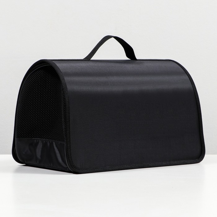 Сумка - переноска для животных жесткая №3, нейлон, 43 х 23 х 26 см, черная Сумка - переноска для животных жесткая №3, нейлон, 43 х 23 х 26 см, черная