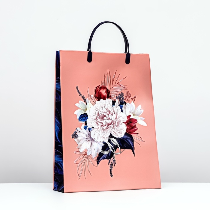 Пакет Пакет "Цветущее Настроение", мягкий пластик, 40 х 30 х 9 см, 140 мкм