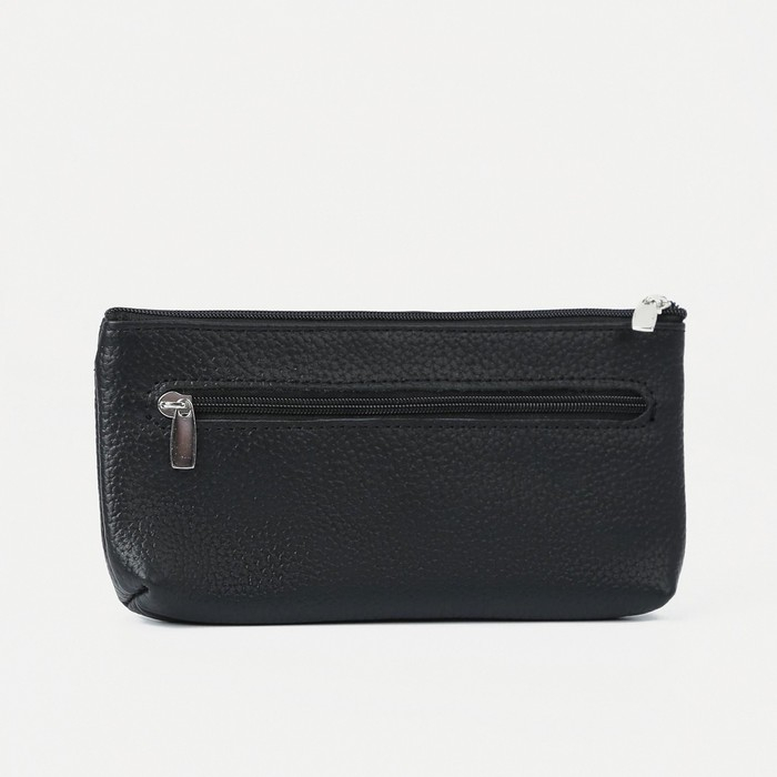 Кошелёк женский на молнии, цвет чёрный Кошелёк женский на молнии, цвет чёрный