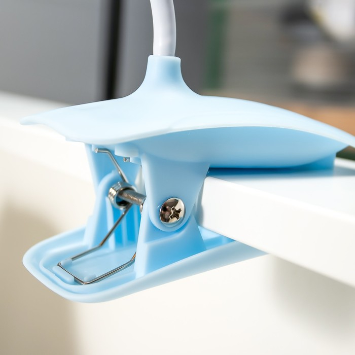 Настольная лампа сенсорная 16751/1 LED 2Вт 6000К USB АКБ синий 14,5х6х41 см RISALUX Настольная лампа сенсорная 16751/1 LED 2Вт 6000К USB АКБ синий 14,5х6х41 см RISALUX