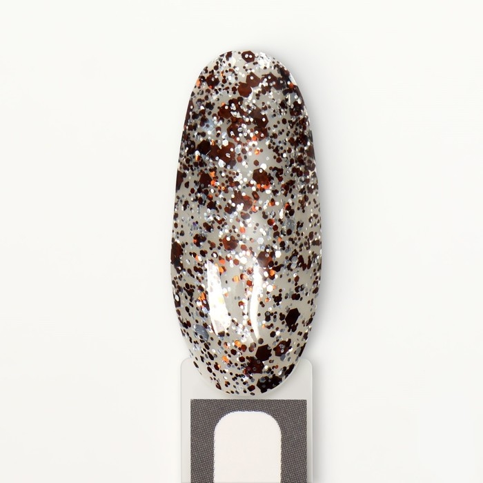 Гель лак для ногтей, «GLITTER FLASH», 3-х фазный, 8мл, LED/UV, цвет прозрачный/коричневый (12) Гель лак для ногтей, «GLITTER FLASH», 3-х фазный, 8мл, LED/UV, цвет прозрачный/коричневый (12)