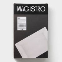 Форма для выпечки из жаропрочной керамики Magistro White gloss, 1,6 л, 27×17×6,3 см