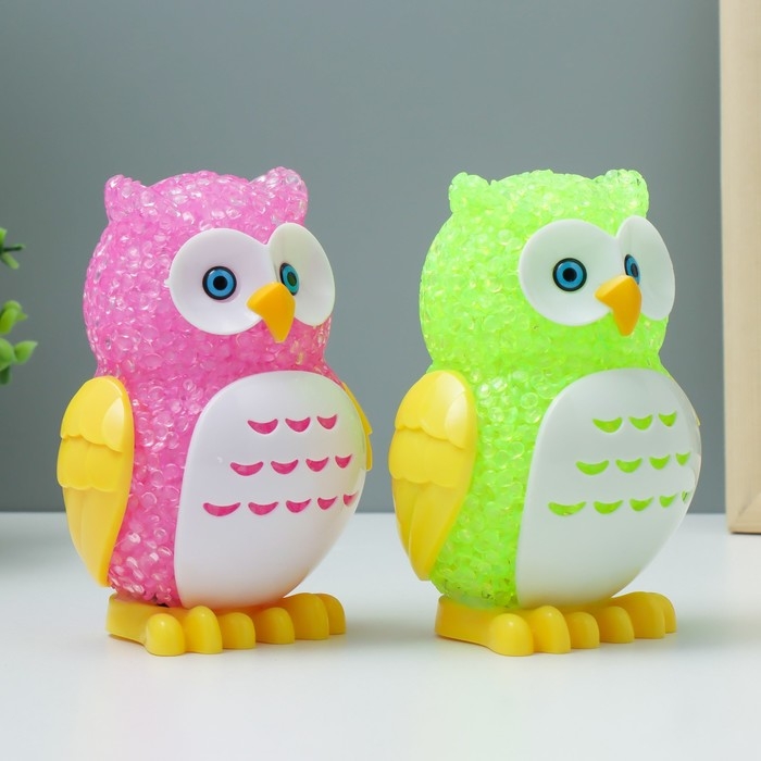 Ночник Ночник "Филин" LED RGB от батареек 3хLR44 МИКС 6х7х10см RISALUX