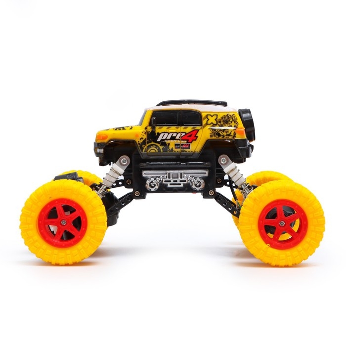 Джип радиоуправляемый «Краулер», работает от аккумулятора, цвет жёлтый Джип радиоуправляемый «Краулер», работает от аккумулятора, цвет жёлтый