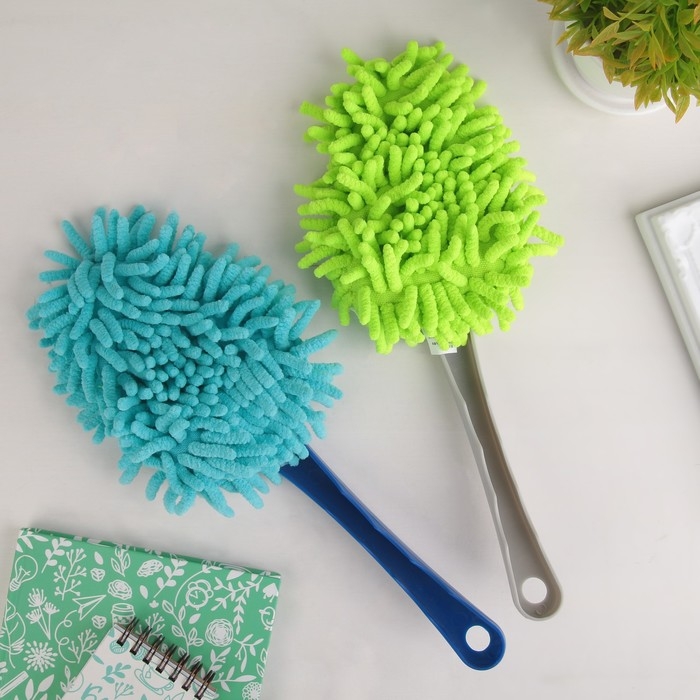 Щётка для удаления пыли Доляна, 28 см, цвет МИКС Щётка для удаления пыли Доляна, 28 см, цвет МИКС