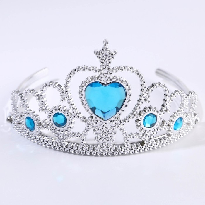 Корона, волшебная палочка и цветные пряди новогодние &laquo;Самой волшебной девочке&raquo;, на Новый год, 4 предмета