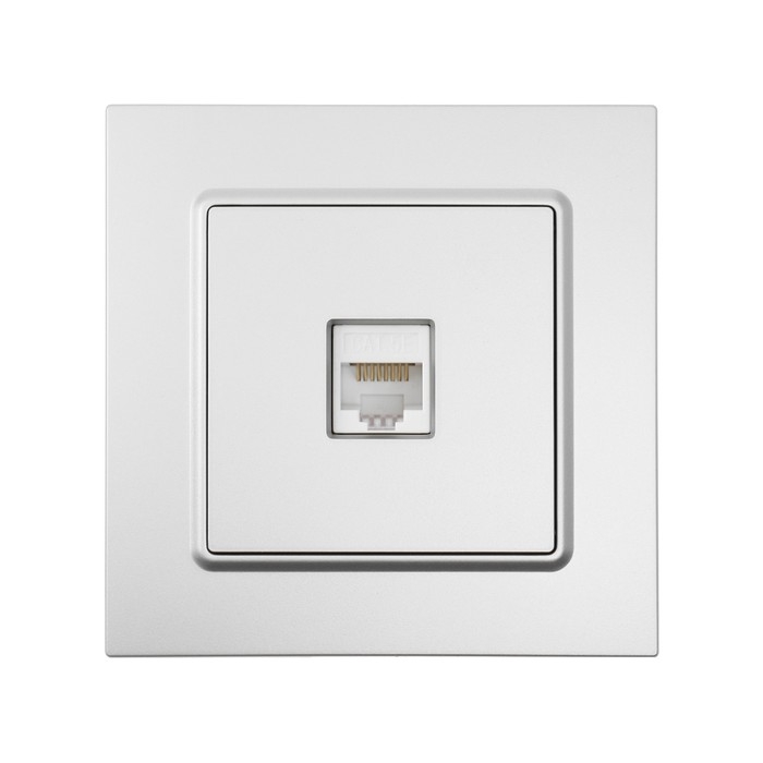 Розетка компьютерная одноместная TOT Elegant, скрытая, серебристая Розетка компьютерная одноместная TOT Elegant, скрытая, серебристая