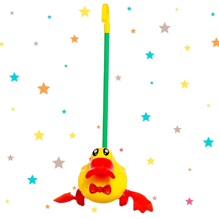 Каталка на палочке «Утка», звенит Каталка на палочке «Утка», звенит