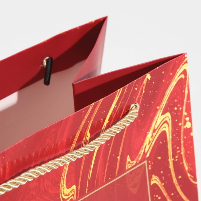 Пакет подарочный новогодний ламинированный «Рубин», 21 х 30 х 15 см, Новый год Пакет подарочный новогодний ламинированный «Рубин», 21 х 30 х 15 см, Новый год