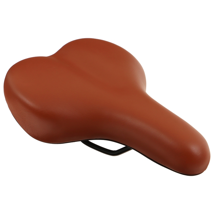 Седло Dream Bike, спорт-комфорт, цвет коричневый Седло Dream Bike, спорт-комфорт, цвет коричневый