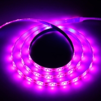 Фитолента светодиодная Luazon, 5 В, SMD5050, 1 м, IP65, 6.2 Вт, 60 LED/м, дим., USB