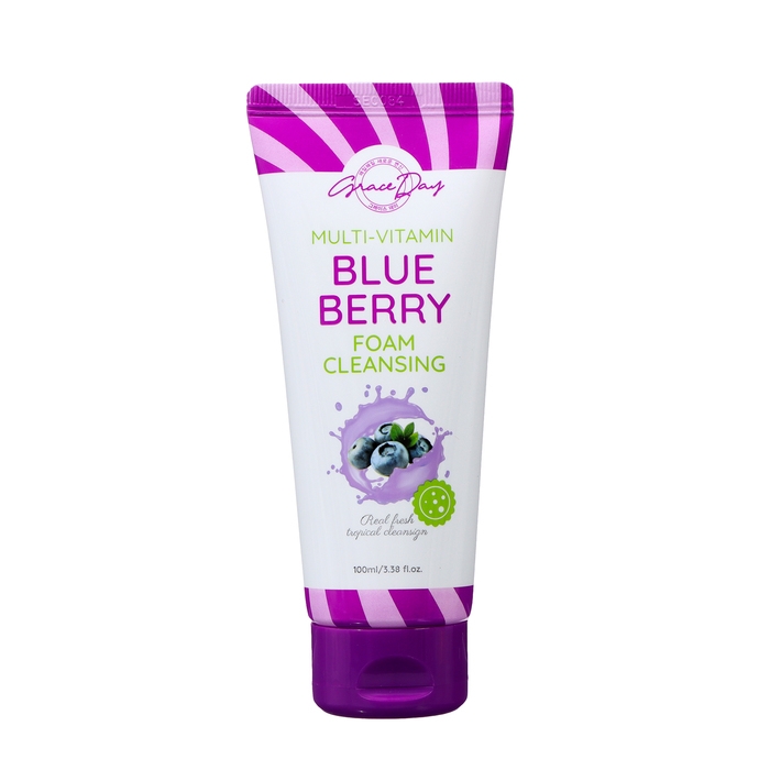 Пенка для лица Grace Day мультивитаминная, очищающая, с черникой, 100 мл Пенка для лица Grace Day мультивитаминная, очищающая, с черникой, 100 мл