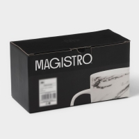 Набор кружек фарфоровых Magistro Real Marble, 400 мл, 2 шт