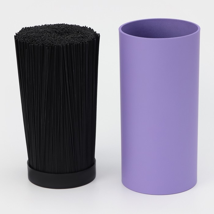 Подставка для ножей с наполнителем Доляна «Нео», 22×11 см, покрытие soft-touch, цвет фиолетовый Подставка для ножей с наполнителем Доляна «Нео», 22×11 см, покрытие soft-touch, цвет фиолетовый