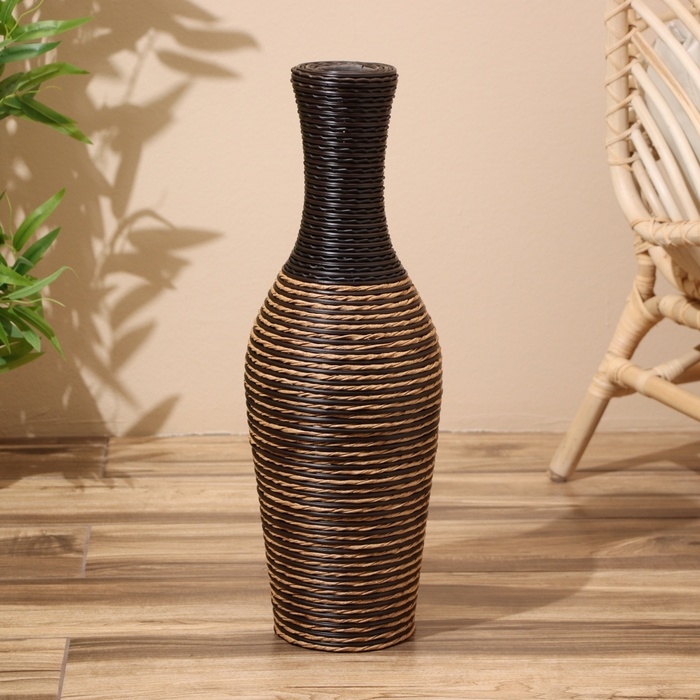 Ваза плетёная, напольная 22х22х60 см Ваза плетёная, напольная 22х22х60 см