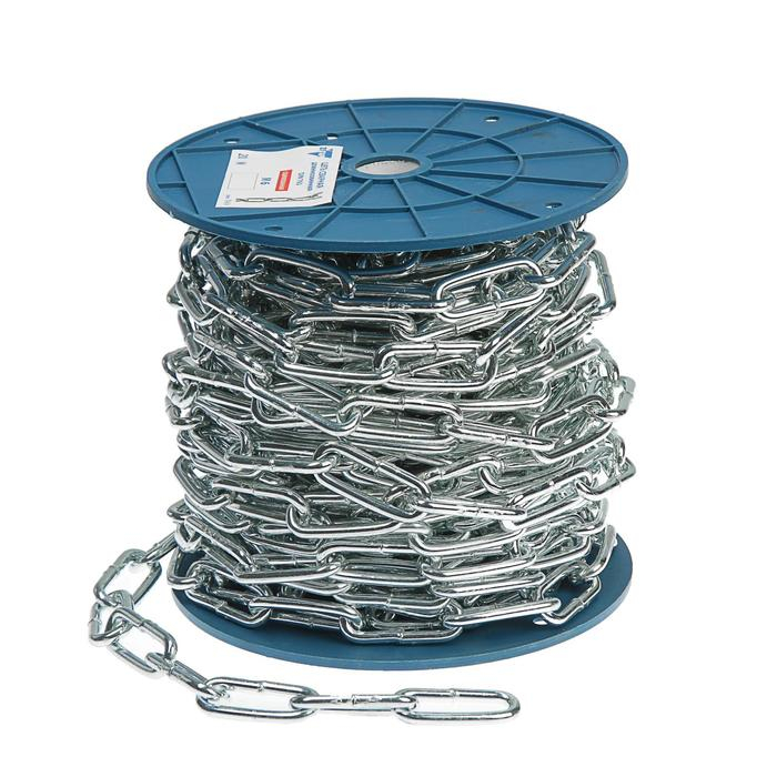 Цепь длиннозвенная DIN 763, d=6 мм, в катушке 20 м Цепь длиннозвенная DIN 763, d=6 мм, в катушке 20 м