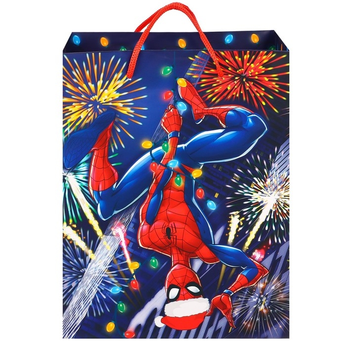 Пакет подарочный, 23х18х11.5 см, упаковка, Человек-паук Пакет подарочный, 23х18х11.5 см, упаковка, Человек-паук
