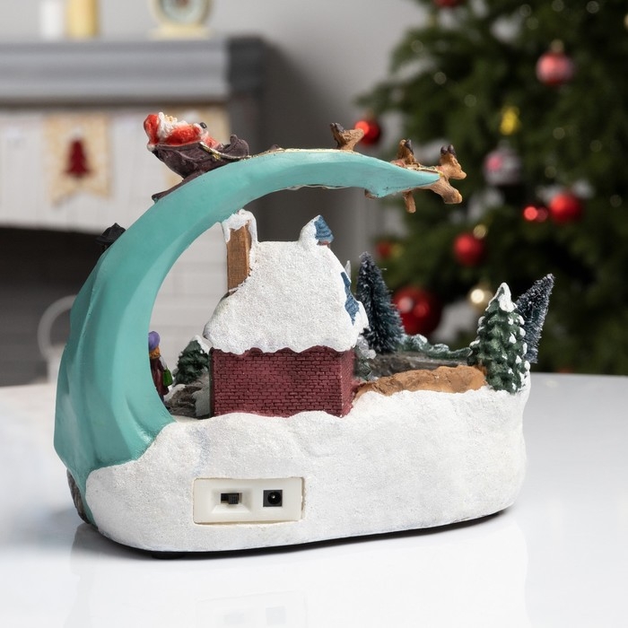 Светодиодная фигура «Площадь с фонтаном» 23 × 19 × 16 см, полистоун, батарейки АААх2 (не в комплекте), свечение мульти Светодиодная фигура «Площадь с фонтаном» 23 × 19 × 16 см, полистоун, батарейки АААх2 (не в комплекте), свечение мульти