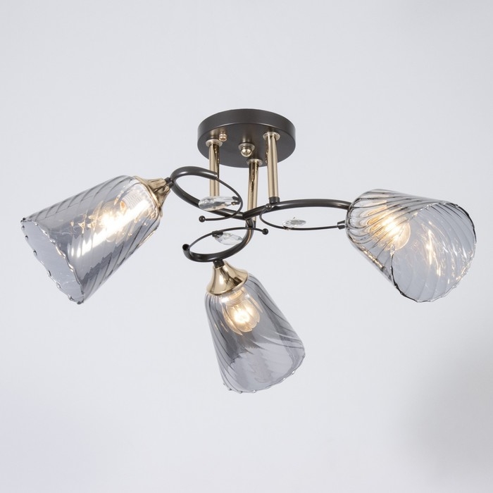 Люстра Люстра "Рони" 3хЕ27 40Вт черный 58х58х23см BayerLux