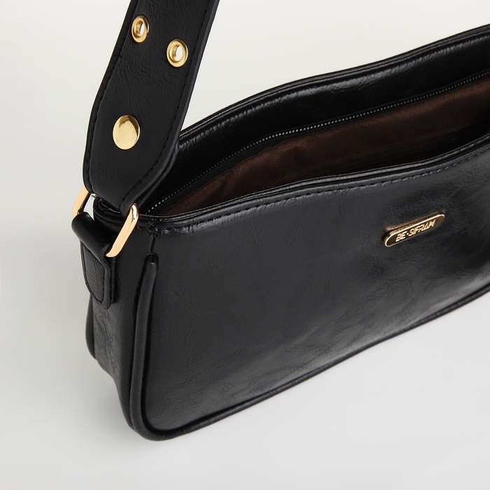 Сумка женская, багет, на молнии, цвет чёрный Сумка женская, багет, на молнии, цвет чёрный