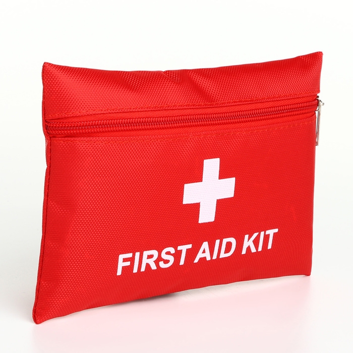 Косметичка на молнии, цвет красный Косметичка на молнии, цвет красный