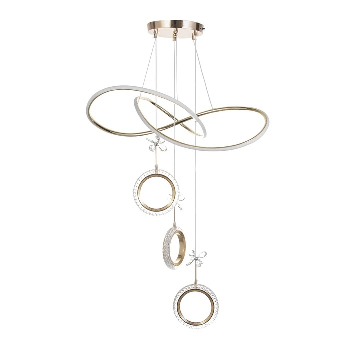 Светильник с ПДУ Светильник с ПДУ "Лаурен" LED 130Вт 3000-6000К золото 53х53х100 см