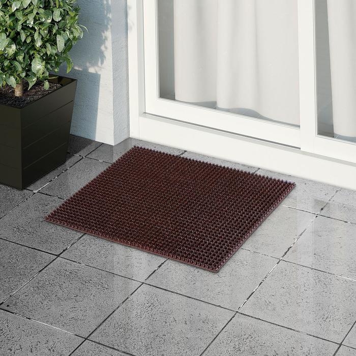 Покрытие ковровое щетинистое «Травка», 45×60 см, цвет тёмный шоколад Покрытие ковровое щетинистое «Травка», 45×60 см, цвет тёмный шоколад