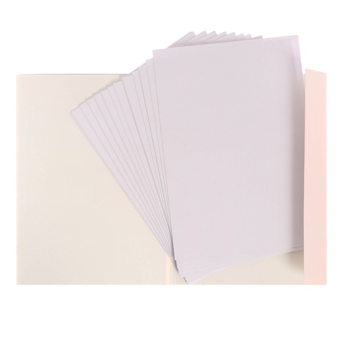 Папка для акварели А4, 20 листов  Папка для акварели А4, 20 листов "Цветы", блок 180 г/м