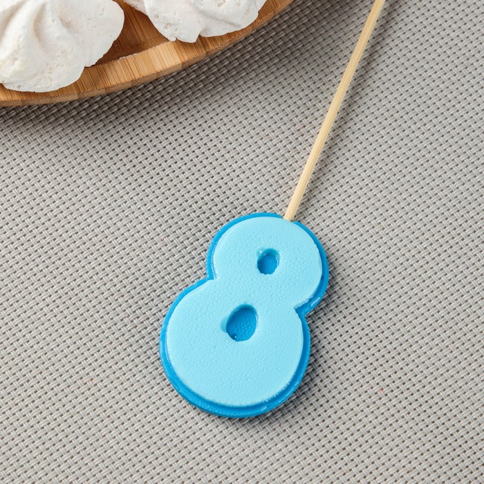 Силиконовый молд для леденцов и шоколада «Цифры», h=5.5 см, цвет прозрачный Силиконовый молд для леденцов и шоколада «Цифры», h=5.5 см, цвет прозрачный