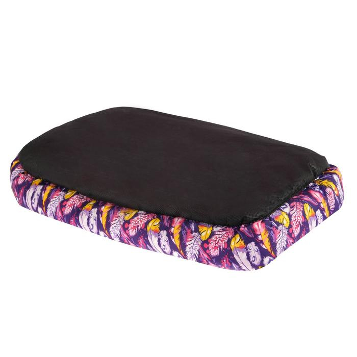 Лежанка мягкая с бортом, 55 х 40 см, микс цветов Лежанка мягкая с бортом, 55 х 40 см, микс цветов