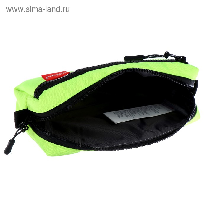 Пенал мягкий, 2 отделения, объёмный, 100 х 210 х 50 мм, Erich Krause, Neon Yellow 49003 Пенал мягкий, 2 отделения, объёмный, 100 х 210 х 50 мм, Erich Krause, Neon Yellow 49003