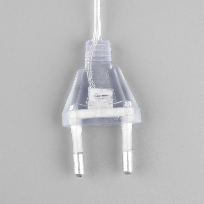 Светодиодная верхушка на ёлку «Звезда белая» 18 см, 20 LED, провод 2 метра, 220 В, свечение мульти Светодиодная верхушка на ёлку «Звезда белая» 18 см, 20 LED, провод 2 метра, 220 В, свечение мульти