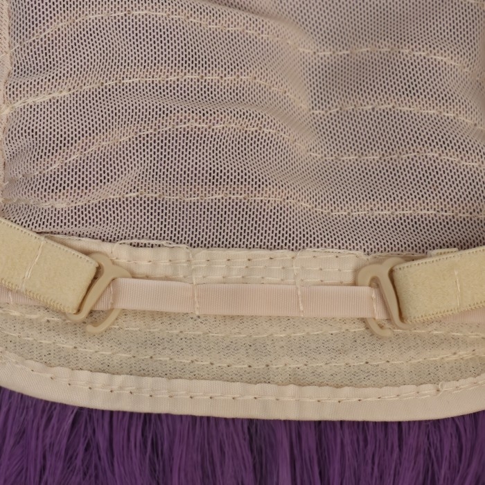 Парик искусственный, с чёлкой, каре имитация кожи, 40 см, 160 гр, цвет сиреневый Парик искусственный, с чёлкой, каре имитация кожи, 40 см, 160 гр, цвет сиреневый