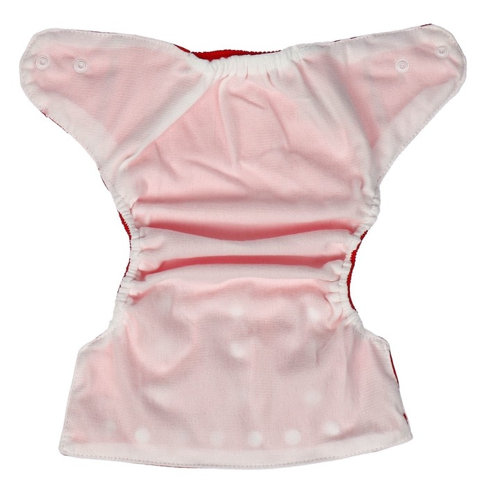 Многоразовый подгузник, 3-15 кг, цвет красный, Крошка Я Многоразовый подгузник, 3-15 кг, цвет красный, Крошка Я