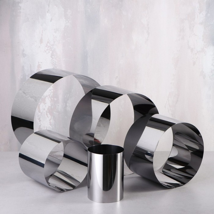 Набор форм для выпечки и выкладки «Круг», d-30, h-14 см, 5 шт Набор форм для выпечки и выкладки «Круг», d-30, h-14 см, 5 шт