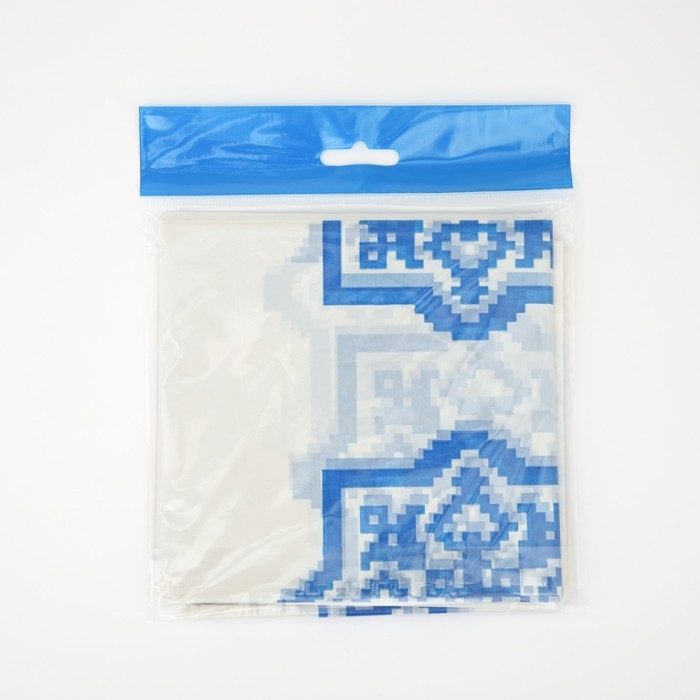 Скатерть без основы одноразовая «Русские узоры», 110×220 см, МИКС Скатерть без основы одноразовая «Русские узоры», 110×220 см, МИКС