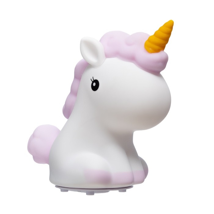 Ночник-мякиш Ночник-мякиш "Антистресс единорог" LED бело-фиолетовый 18х10х16 см