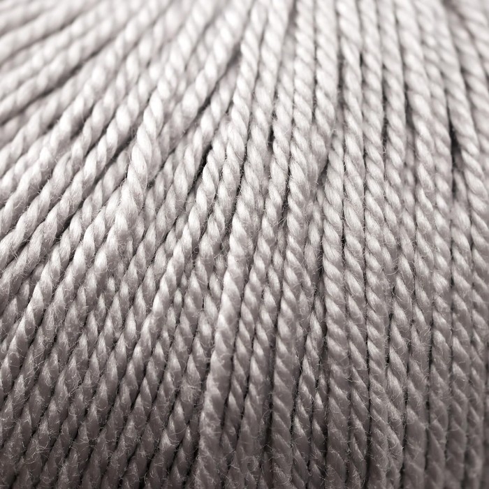 Пряжа Пряжа "Успешная" 100%мерсеризованный хлопок 220м/50гр (08-Св.Серый)