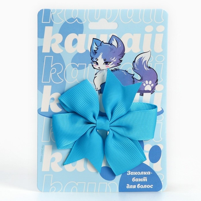 Заколка для волос с бантом аниме «Чиби», 2 х 8 х 8 см Заколка для волос с бантом аниме «Чиби», 2 х 8 х 8 см