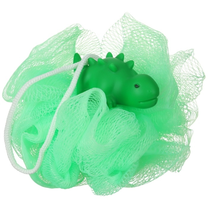 Набор для ванны «Динозавтрик», мочалка с игрушкой, 2 тактильных мячика, Крошка Я Набор для ванны «Динозавтрик», мочалка с игрушкой, 2 тактильных мячика, Крошка Я